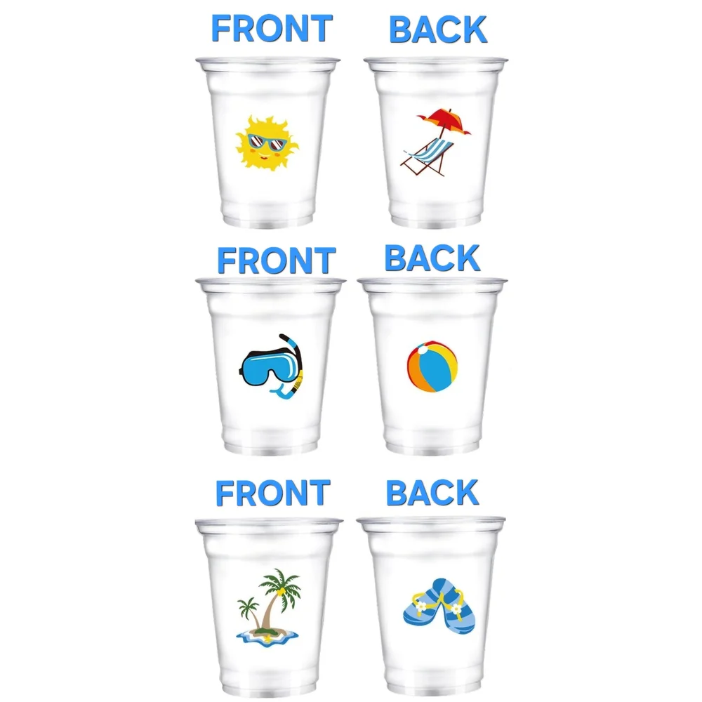 12 Count Straws And Cups Set NEW